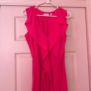 Pink sleeveless dress XL